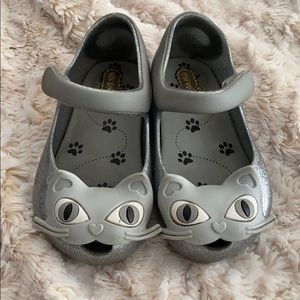 Mini Melissa UltraGirl Cat Sparkly Mary Janes